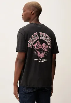Tommy Jeans tricou din bumbac culoarea negru, cu imprimeu, DM0DM22060 imagine