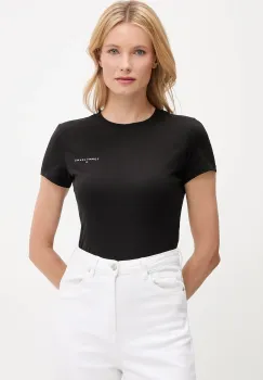 Tommy Jeans tricou din bumbac culoarea negru, DW0DW21164 imagine