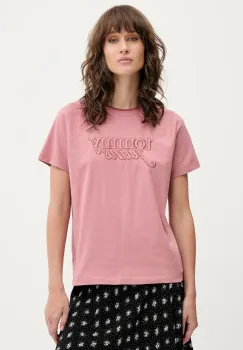 Tommy Jeans tricou din bumbac culoarea roz, DW0DW21388 imagine