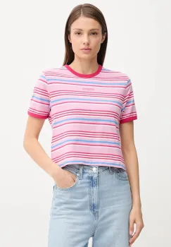 Tommy Jeans tricou din bumbac culoarea roz, DW0DW21391 imagine