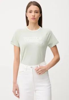 Tommy Jeans tricou din bumbac culoarea verde, DW0DW21388 imagine