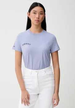 Tommy Jeans tricou din bumbac culoarea violet, DW0DW22516 imagine