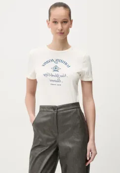 Tommy Jeans tricou din bumbac femei, culoarea bej, DW0DW20323 imagine