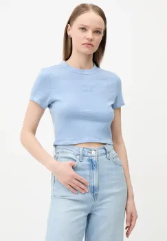 Tommy Jeans tricou din bumbac femei, DW0DW20329 imagine