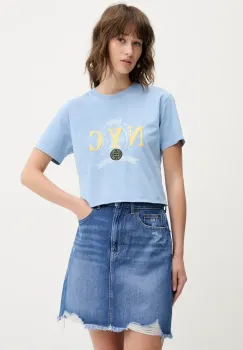 Tommy Jeans tricou din bumbac femei, DW0DW20424 imagine