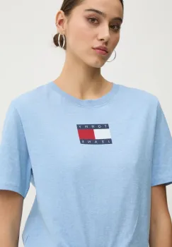 Tommy Jeans tricou din bumbac femei, DW0DW20461 imagine