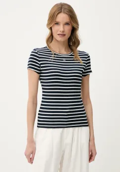 Tommy Jeans tricou femei, culoarea albastru marin, DW0DW17383 imagine