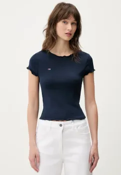 Tommy Jeans tricou femei, culoarea bleumarin, DW0DW20623 imagine