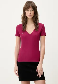 Tommy Jeans tricou femei, culoarea roz, DW0DW17385 imagine
