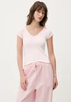 Tommy Jeans tricou femei, culoarea roz, DW0DW21349 imagine
