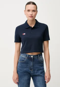 Tommy Jeans tricou polo culoarea bleumarin, DW0DW21363 imagine