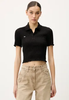 Tommy Jeans tricou polo culoarea negru, DW0DW20296 imagine