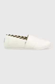 Toms espadrile Alpargata culoarea alb imagine