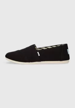Toms espadrile Alpargata culoarea negru, 10017732 imagine