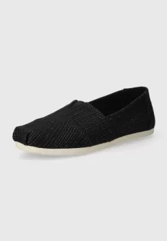 Toms espadrile Alpargata culoarea negru, 10020665 imagine