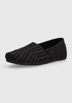 Toms espadrile Alpargata culoarea negru, 10020680 imagine