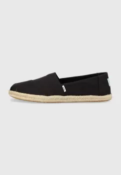Toms espadrile Alpargata Rope culoarea negru, 10019670 imagine