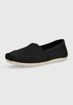 Toms espadrile din nubuc Alpargata culoarea negru, 10020666 imagine