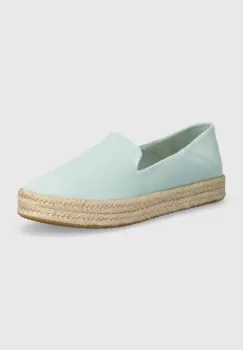 Toms espadrile din piele intoarsa Carolina culoarea turcoaz, 10020686 imagine
