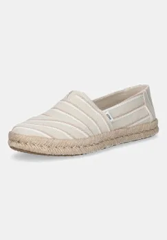 Toms espadrile NATURAL WOVEN STRIPES culoarea bej, 10021816 imagine