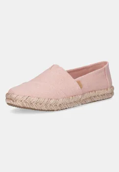 Toms espadrile TWO TONE SLUB culoarea roz, 10021943 imagine