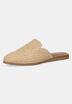 Toms papuci RAFFIA culoarea bej, 10022007 imagine
