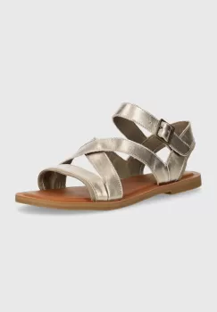 Toms sandale de piele Sloane femei, culoarea auriu, 10020820 imagine