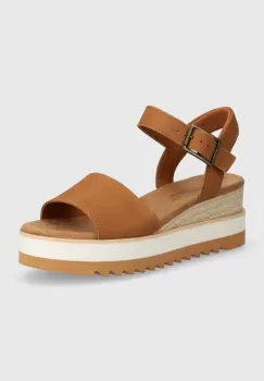 Toms sandale din nubuc Diana culoarea maro, 10019757 imagine