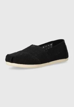 Toms tenisi Alpargata culoarea negru, 10020676 imagine