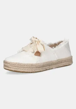 Toms tenisi BEACHSIDE WOVEN/FRAY culoarea alb, 10021879 imagine