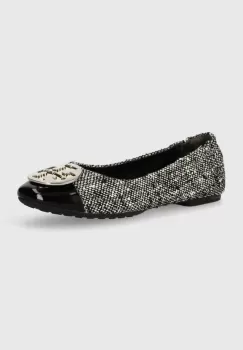 Tory Burch balerini Claire Cap-Toe Ballet culoarea negru, 155327.001 imagine