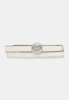 Tory Burch curea de piele Romy Reversible culoarea alb, 175052-100 imagine