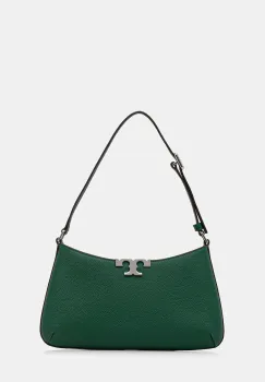 Tory Burch geanta de bumbac Eleanor Soft Slim culoarea verde, 174850.301 imagine