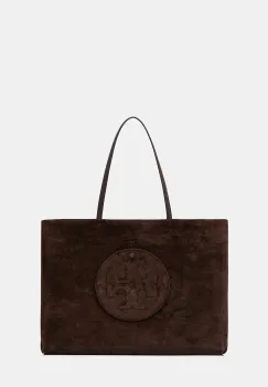 Tory Burch geanta de mana din piele intoarsa Ella Suede culoarea maro, 170980-200 imagine