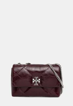Tory Burch geanta de piele Kira Diamond culoarea violet, 169326.500 imagine