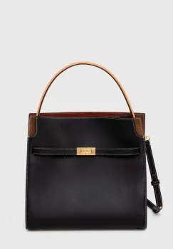 Tory Burch geanta de piele Lee Radziwill imagine