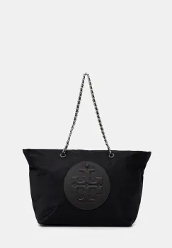 Tory Burch geanta Ella Chain Zip Tote culoarea negru, 171639.001 imagine