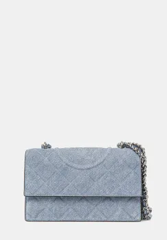 Tory Burch geanta Fleming Denim Small 167750-426 imagine