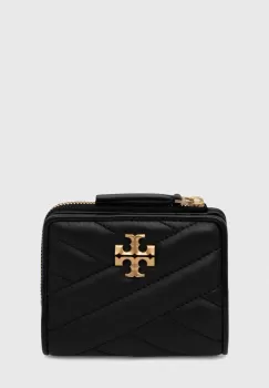 Tory Burch portofel de piele femei, culoarea negru imagine