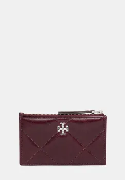 Tory Burch portofel de piele Kira Diamond Quilt culoarea rosu, 174398.500 imagine