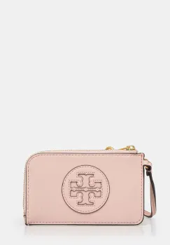 Tory Burch portofel Ella femei, culoarea roz, 157506.655 imagine