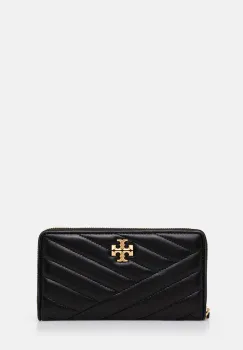 Tory Burch portofel Kira Chevron femei, culoarea negru, 90348 imagine