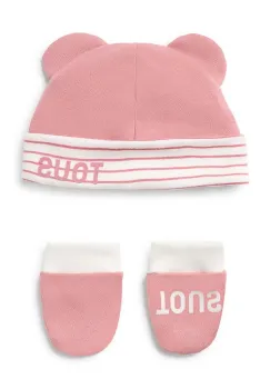 Tous caciula si manusi copii Classic culoarea roz, Classic.2101 imagine