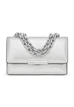 Tous geanta de piele AUDREE culoarea argintiu, 2002203055 imagine