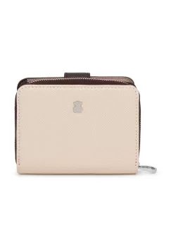 Tous portofel femei, culoarea bej imagine
