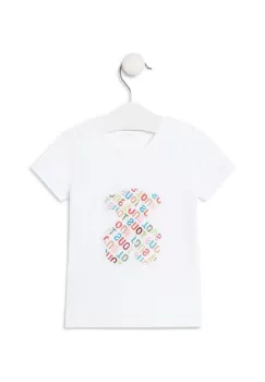 Tous tricou de bumbac pentru copii culoarea alb imagine