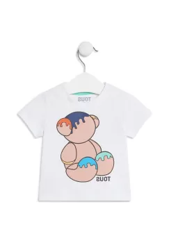 Tous tricou de bumbac pentru copii culoarea alb, cu imprimeu imagine