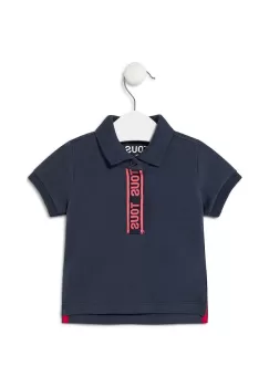 Tous tricou polo copii culoarea verde, cu imprimeu imagine