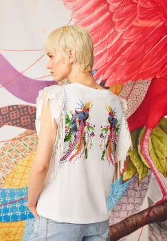 tricou din bumbac culoarea alb imagine