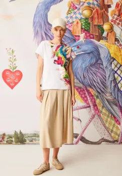 tricou din bumbac culoarea alb imagine